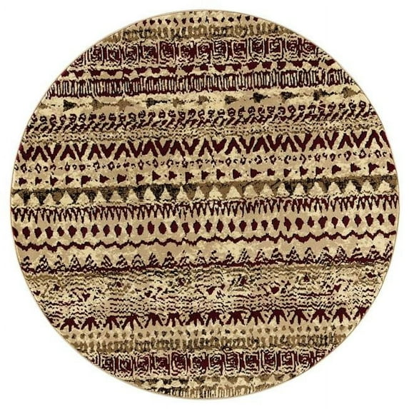 Great American Distributors Cottage Collection Noles Area Rug, Red