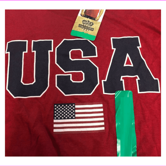 Great American Lakes & Timber Galt Men's Patriotic T-Shirts (Red, Large)