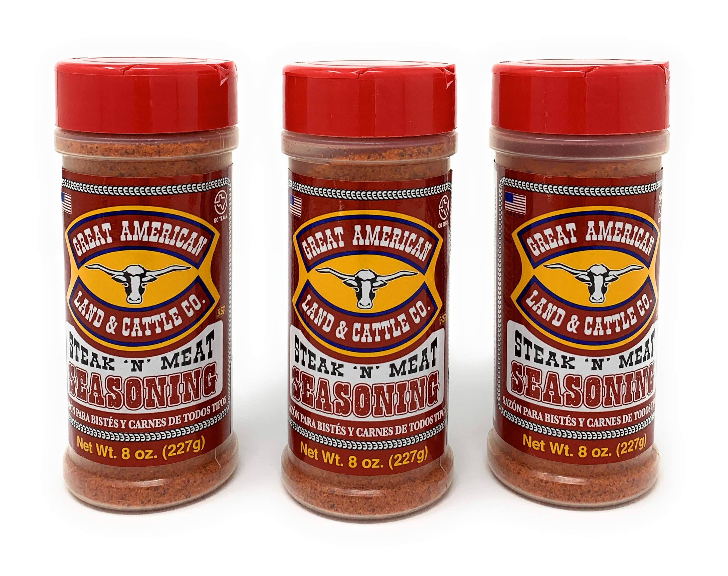 Great American Land & DHF10 Cattle Steak N' Meat Seasoning 8oz