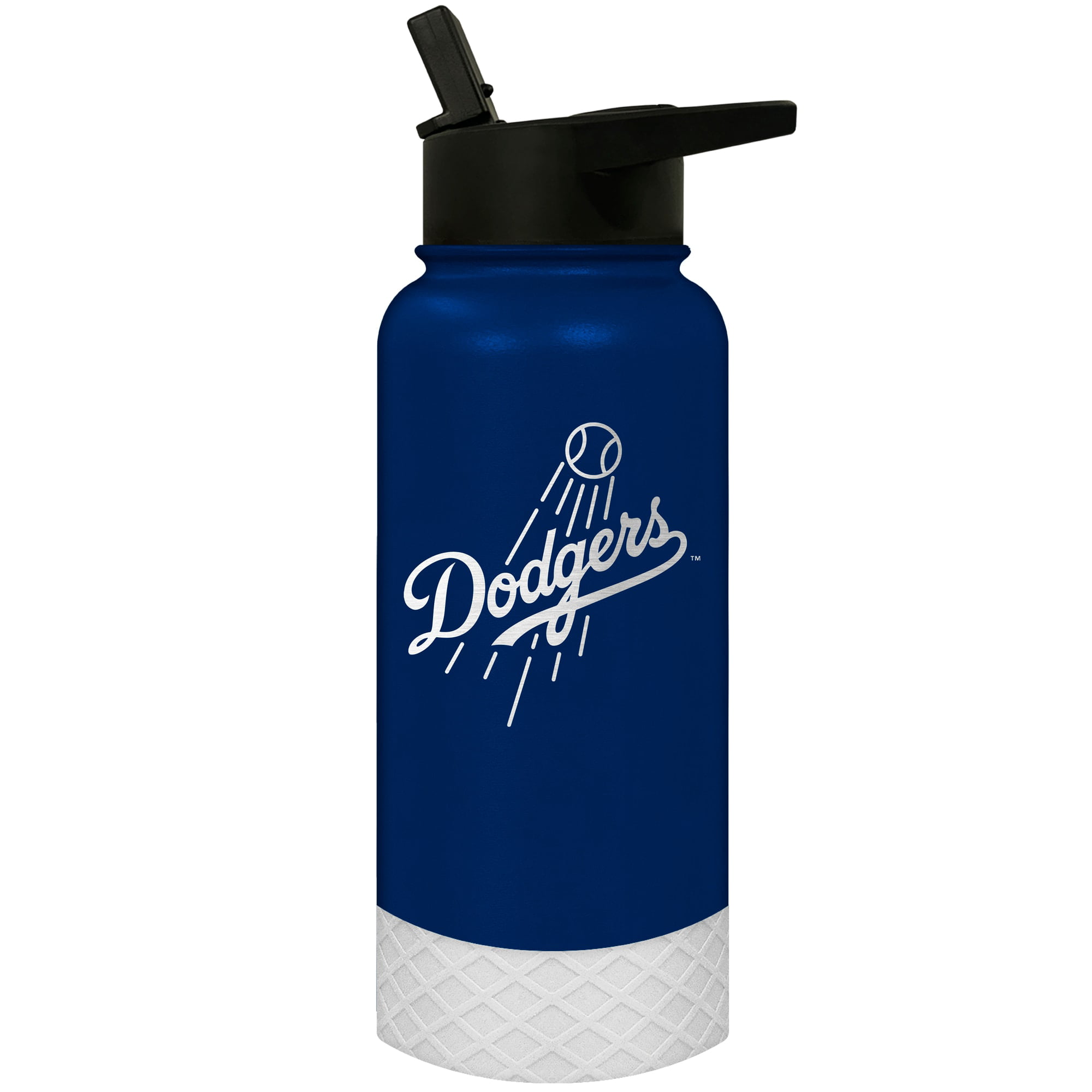 Great American Products 32 oz Blue and Black Los Angeles Dodgers MLB  Insulated Stainless Steel Water Bottle with Screw Cap and Flip-Top Lid 