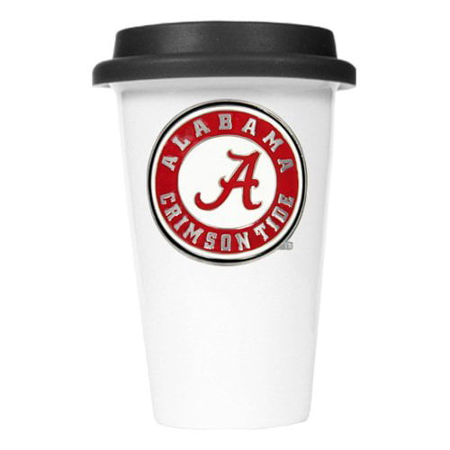 NCAA Alabama Crimson Tide 12oz Ceramic Coffee Mug - Black 12 oz
