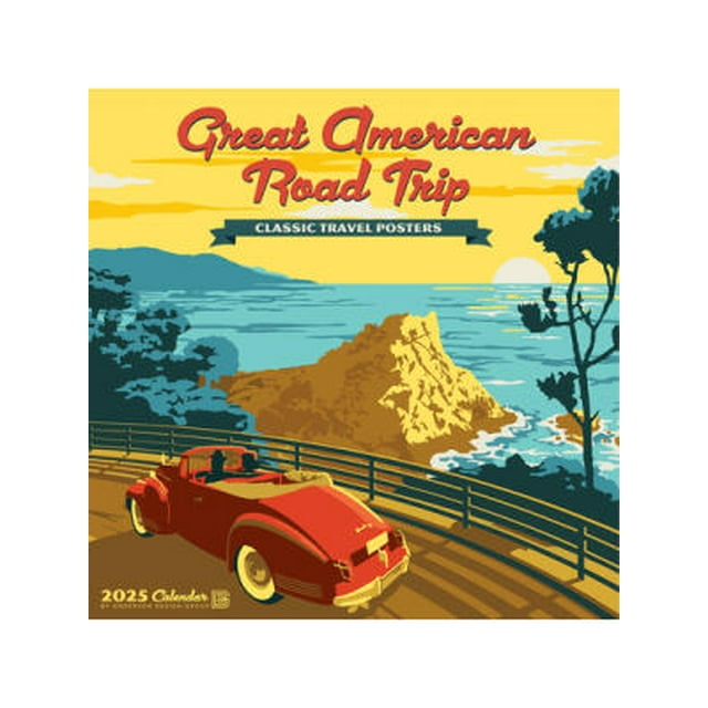 Great American Road Trip (Adg) 2025 12 X 12 Wall Calendar