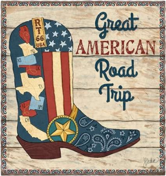 Great American Road Trip Canvas Art - Jacqueline Decker (24 x 24)