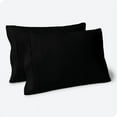 thumbnail image 1 of The Great American Store King Pillow Cases Solid Black - 8 Pack - Envelope Closure - Soft Brushed Microfiber Fabric - Shrinkage and Fade Resistant Pillow Cases King Size 20 X 40 Inches, 1 of 4
