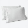 thumbnail image 1 of The Great American Store King Pillow Cases Solid White - 2 Pack - Envelope Closure - Soft Brushed Microfiber Fabric - Shrinkage and Fade Resistant Pillow Cases King Size 20 X 40 Inches, 1 of 4