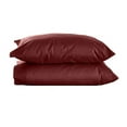 thumbnail image 1 of The Great American Store King Size Pillow Cases Solid Burgundy 2 Pack Bulk Pillow Cases With Envelop Closure - Soft Brushed Microfiber Fabric - Shrinkage and Fade Resistant Pillow Covers, 1 of 1