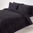 thumbnail image 1 of The Great American Store Lightweight Microfiber Twin/Twin XL Size Duvet Cover Set With Zipper Closure Solid Black Soft And Comfrotable Comforter Cover and Pillow Shams, 1 of 1