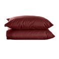 thumbnail image 1 of The Great American Store Queen Pillow Case Set Of 2 Solid Burgundy 100% Brushed Microfiber, Soft and Cozy, Wrinkle, Fade, Stain Resistant with Envelope Closure, 1 of 5