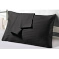 thumbnail image 1 of The Great American Store Queen Pillow Cases Stripe Dark Grey - 8 Pack - Envelope Closure - Soft Brushed Microfiber Fabric - Shrinkage and Fade Resistant Pillow Cases Queen Size 20 X 30 Inches, 1 of 1