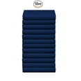 thumbnail image 1 of The Great American Store Ultra-Soft 1800 Series Microfiber Solid Flat Sheet (Pack of 12, Twin XL, Navy Blue)- Top Sheets - Hypoallergenic - Wrinkle, Fade, Stain Resistant, 1 of 5