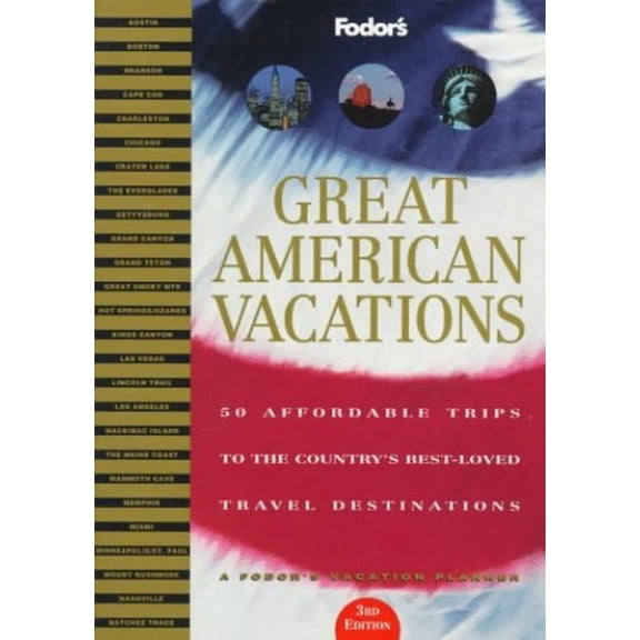 Pre-Owned Great American Vacations (Fodor's), 9780679030270, 0679030271, Paperback, 3 edition