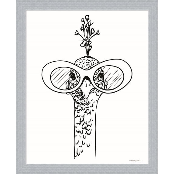 Great Art Now A Little Peacocky I by Kamdon Kreations, Framed Wall Art, 14.5W x 17.5H