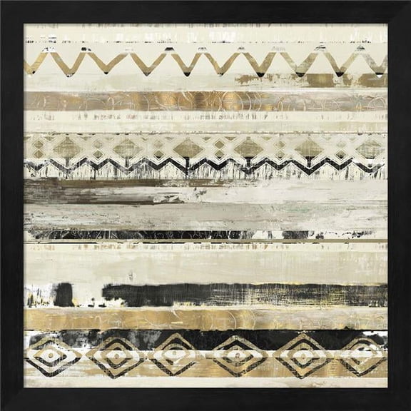 Great Art Now African Patchwork II by Tom Reeves Framed Wall Art 13"W x 13"H