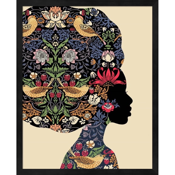 Great Art Now Afro Woman by Ioana Horvat, Framed Wall Art, 17.25W x 21.25H
