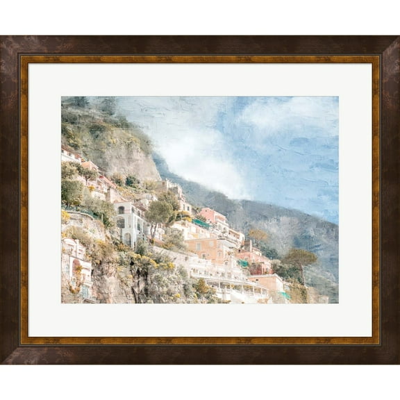 Great Art Now Amalfi Coast by Kimberly Allen, Framed Wall Art, 28.5W x 23.5H