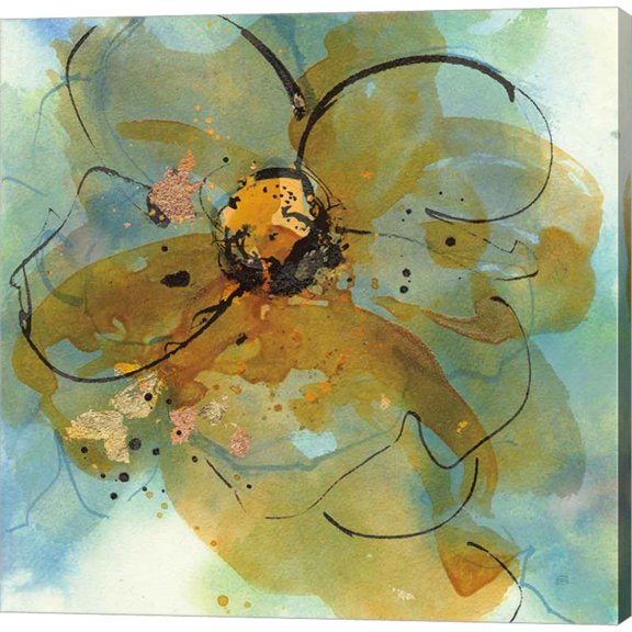 Great Art Now Amber and Leaf II by Chris Paschke, Canvas Wall Art, 24W x 24H