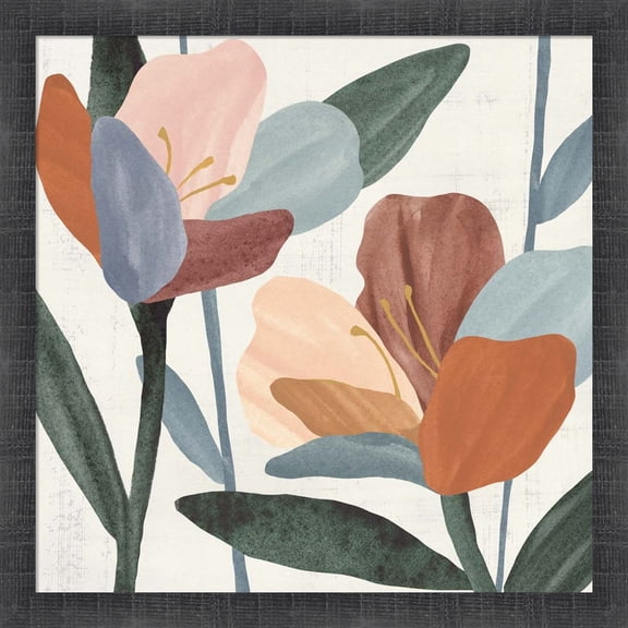Great Art Now Azalea Joining I by Annie Warren, Framed Wall Art, 17.5W x 17.5H