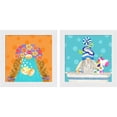 thumbnail image 1 of Great Art Now Bathroom Gnomes B by Tara Reed, 2 Piece Framed Art Set Each 14"W x 14"H, 1 of 3