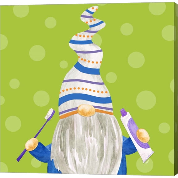 Great Art Now Bathroom Gnomes IV by Tara Reed, Canvas Wall Art, 12W x 12H