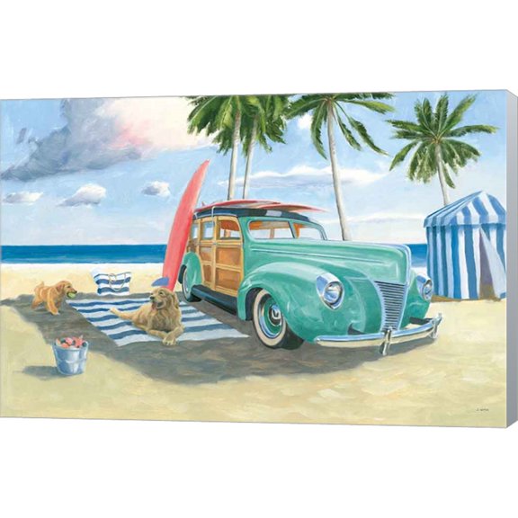 Great Art Now Beach Ride III by James Wiens, Canvas Wall Art, 24W x 16H