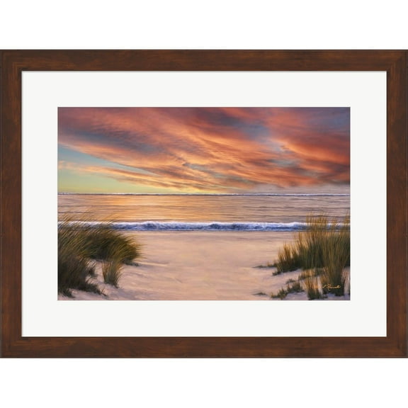 Great Art Now Beach Solitude by Diane Romanello, Framed Wall Art, 24.75W x 18.75H