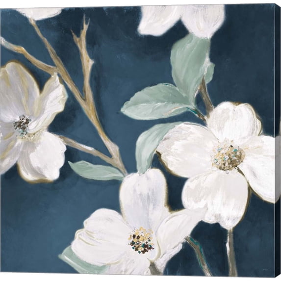 Great Art Now Bella Fiori on Navy I by Lanie Loreth, Canvas Wall Art, 24W x 24H