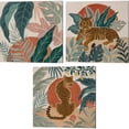 thumbnail image 1 of Great Art Now Big Cat Beauty by Janelle Penner 3 Piece Canvas Art Set Each 14"W x 14"H, 1 of 4