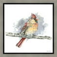 thumbnail image 1 of Great Art Now Birds & Branches II-Female Cardinal by Kelsey Wilson, Framed Wall Art, 18.5W x 18.5H, 1 of 2