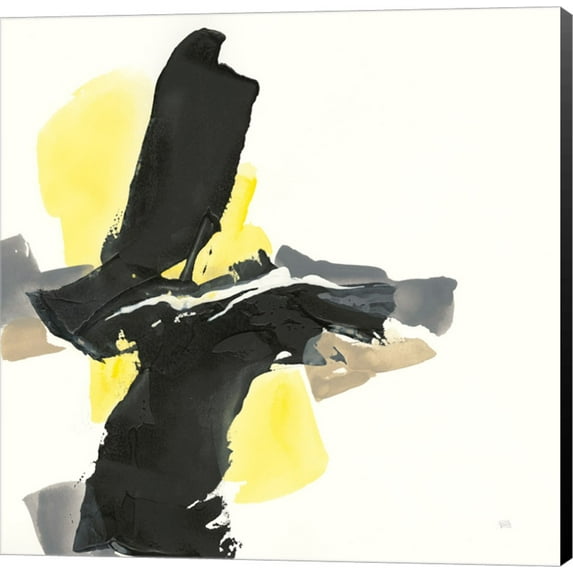 Great Art Now Black and Yellow IV by Chris Paschke Canvas Wall Art