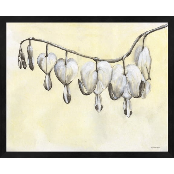 Great Art Now Bleeding Heart by Kamdon Kreations, Framed Wall Art, 21.25W x 17.25H