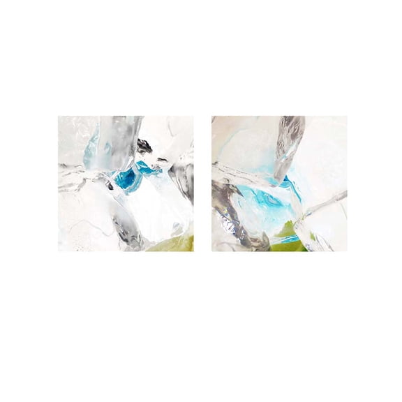 Great Art Now Blue Ice by Irena Orlov 2 Piece Print Art Set Each 12W x 12H