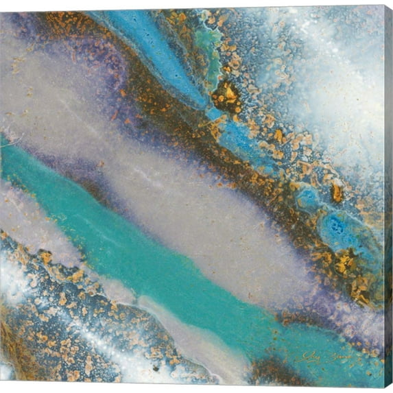 Great Art Now Blue Marble A by Jay Zinn Canvas Wall Art