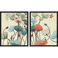 thumbnail image 1 of Great Art Now Blue Pavots Ondule by Shirley Novak, 2 Piece Framed Art Set Each 17.25"W x 21.25"H, 1 of 3