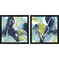 thumbnail image 1 of Great Art Now Blue Tangent by June Erica Vess, 2 Piece Framed Art Set Each 13"W x 13"H, 1 of 3