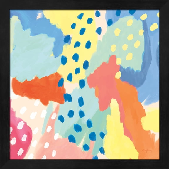 Great Art Now Bright Life I v2 Crop by Mary Urban Framed Wall Art 13"W x 13"H