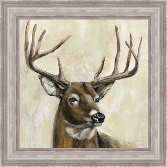 Great Art Now Bronze Deer by Silvia Vassileva, Framed Wall Art, 20W x 20H