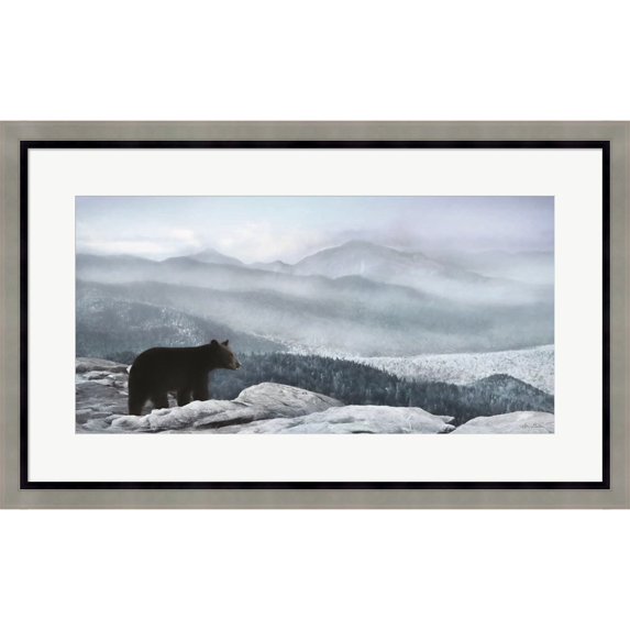 Great Art Now Cascade Mountain Bear by Lori Deiter, Framed Wall Art, 31W x 19H