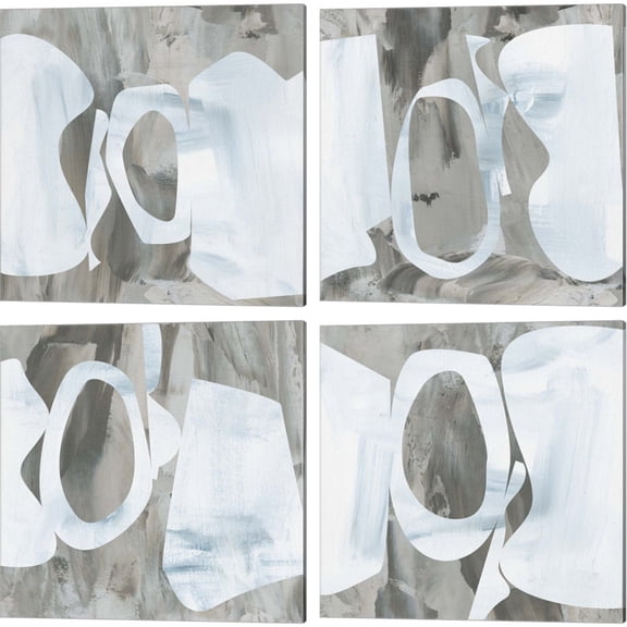 Great Art Now Cave Formation by Melissa Wang 4 Piece Canvas Art Set Each 14"W x 14"H