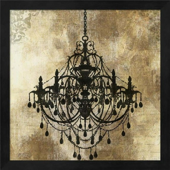 Great Art Now Chandelier Gold I by PI Galerie Framed Wall Art 13"W x 13"H