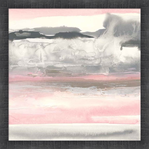 Great Art Now Charcoal and Blush I by Chris Paschke, Framed Wall Art, 17.5W x 17.5H