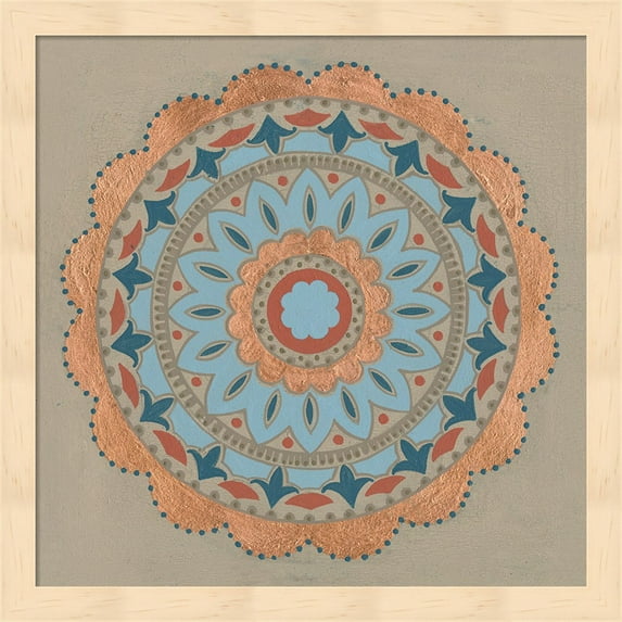 Great Art Now Copper Mandala I by Kathrine Lovell Framed Wall Art 13"W x 13"H