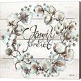 thumbnail image 1 of Great Art Now Cotton Boll Family Wreath by Tre Sorelle Studios Canvas Wall Art, 1 of 3