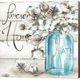 thumbnail image 1 of Great Art Now Cotton Boll Mason Jar II Home by Tre Sorelle Studios Canvas Wall Art, 1 of 3