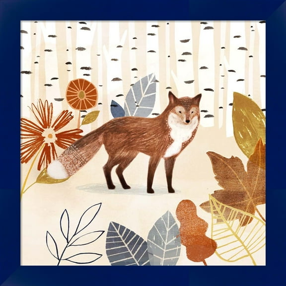 Great Art Now Cozy Autumn Woodland I by Victoria Borges, Framed Wall Art, 14W x 14H