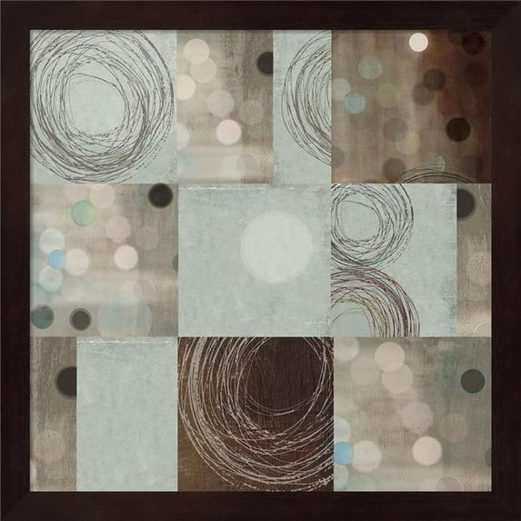 Great Art Now Dots and Swirls by Posters International Studio Framed Wall Art 13"W x 13"H