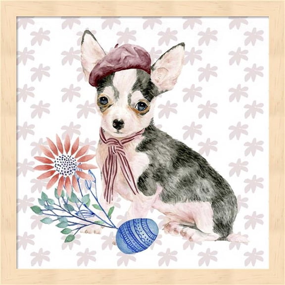 Great Art Now Easter Pups II by Melissa Wang Framed Wall Art 13"W x 13"H