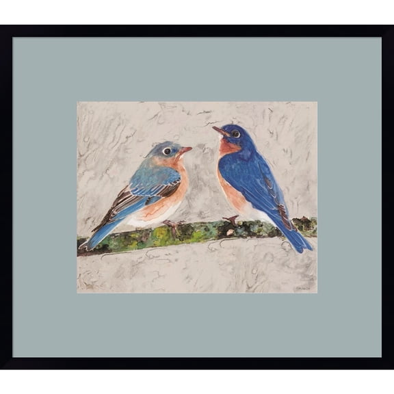 Great Art Now Eastern Bluebirds 2 by Stellar Design Studio, Framed Wall Art, 24W x 21H