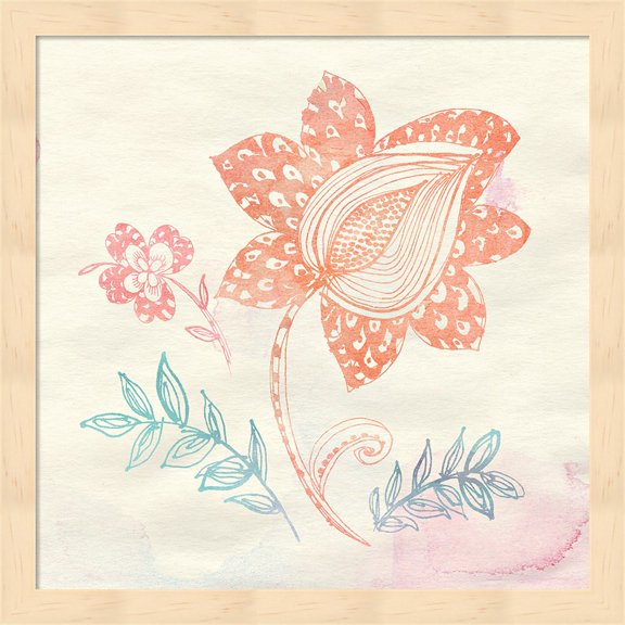 Great Art Now Eastern Boho I by Wild Apple Portfolio Framed Wall Art 13"W x 13"H