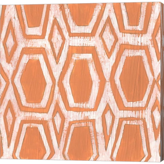 Great Art Now Eclectic Textile V by June Erica Vess, Canvas Wall Art, 12W x 12H