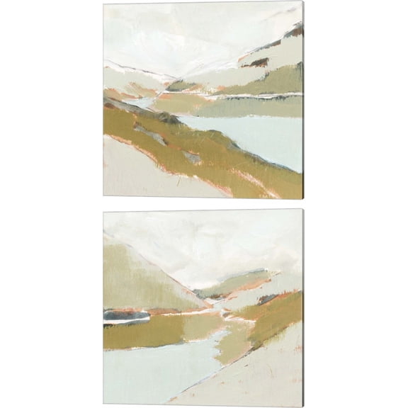 Great Art Now Fadingalley by Victoria Barnes 2 Piece Canvas Art Set Each 14"W x 14"H